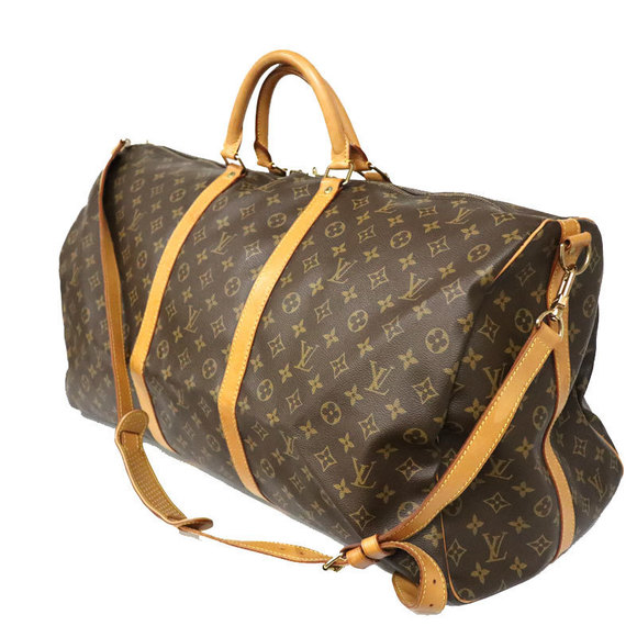 Louis Vuitton Bag 60 Monogram Bandouliere Keepall - Picture 1 of 16